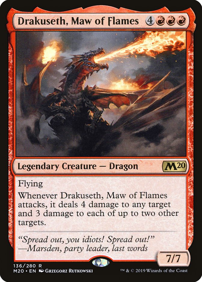Drakuseth, Maw of Flames - Magic the Gathering card